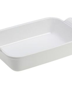 Travessa Retangular Heritage 32cm Branca Le Creuset