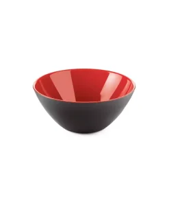 Bowl My Fusion em Acrílico 20 cm Preto e Vermelho Guzzini