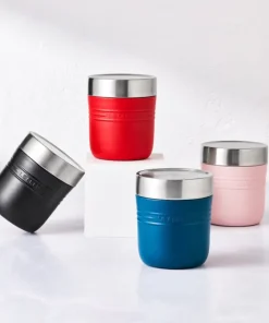 Pote Térmico de Aço Inox 500 ml On The Go Vermelho Le Creuset