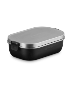 Lancheira Hermética de Aço Inox 900 ml On The Go Matte Black Le Creuset