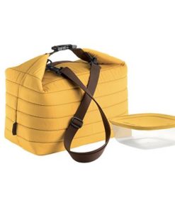 Bolsa Térmica 30x18x30 c/ Lancheira Lunch Box Ocre On The Go