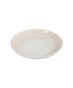 Prato Raso de Cerâmica Sphere Jardin 22 cm Meringue