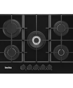 Cooktop Invita a Gás Black 70cm Bivolt