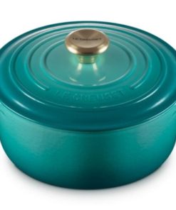 Panela Redonda Signature 28cm Bleu Riviera Le Creuset