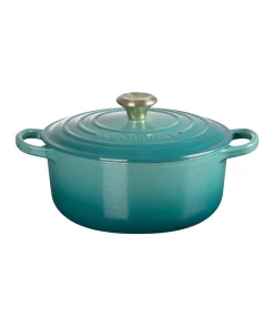 Panela Redonda Signature 24 cm Bleu Riviera Le Creuset