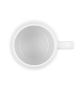 Caneca de Cerâmica 380ml U Mon Coeur Branca Le Creuset