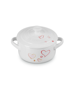 Mini Cocotte 250ml Mon Coeur Branca Le Creuset