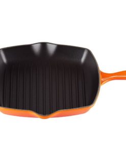 Grelha Quadrada Signature 26 cm Laranja Le Creuset